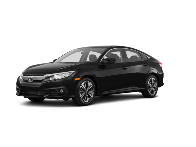2017 Honda Civic EX-T, front three-quarter view, paint 1 of 8