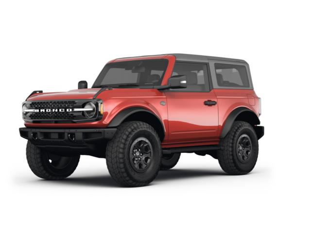 2022 Ford Bronco Wildtrak, front three-quarter view, paint 1 of 8