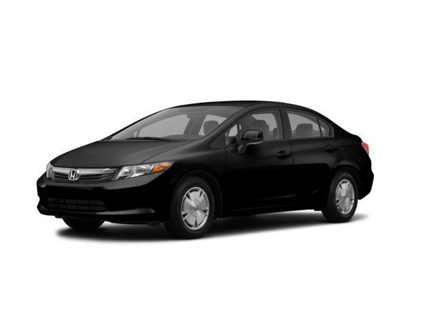 2012 Honda Civic HF, front three-quarter view, paint 1 of 8