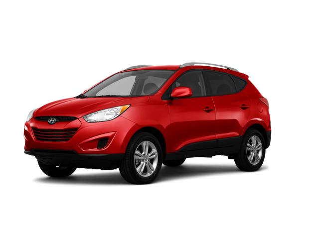 2010 Hyundai Tucson GLS, front three-quarter view, paint 1 of 8