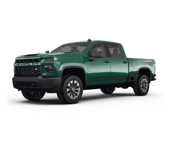 2023 Chevrolet Silverado 2500 HD Custom, front three-quarter view, paint 1 of 8