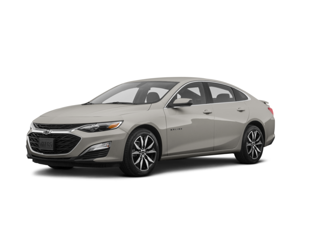 2022 Chevrolet Malibu RS, front three-quarter view, paint 1 of 7