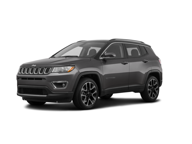 2019 Jeep Compass Limited, front three-quarter view, paint 1 of 8
