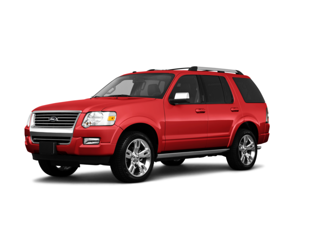 2010 Ford Explorer Limited, front three-quarter view, paint 1 of 8