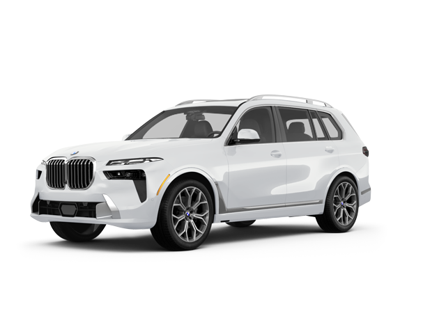 2024 BMW X7 xDrive40i, front three-quarter view, paint 1 of 8