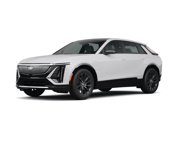 2025 Cadillac LYRIQ Sport 1, front three-quarter view, paint 1 of 8