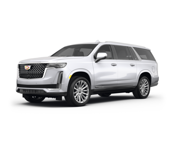 2022 Cadillac Escalade ESV Premium Luxury, front three-quarter view, paint 1 of 8