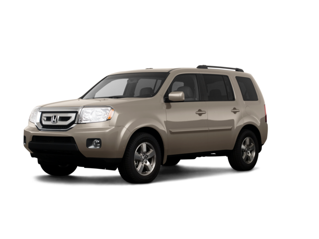 2009 Honda Pilot EX-L, front three-quarter view, paint 1 of 8