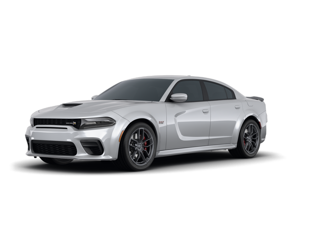 2021 Dodge Charger Scat Pack Widebody, front three-quarter view, paint 1 of 8