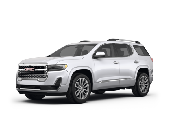 2023 GMC Acadia Denali, front three-quarter view, paint 1 of 8