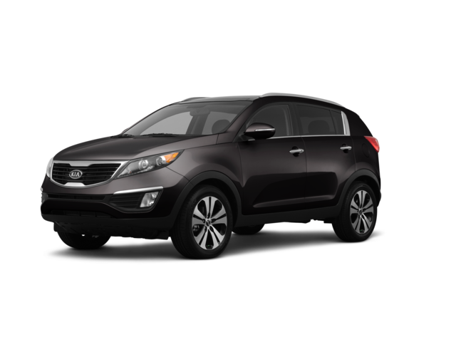 2012 Kia Sportage EX, front three-quarter view, paint 1 of 7