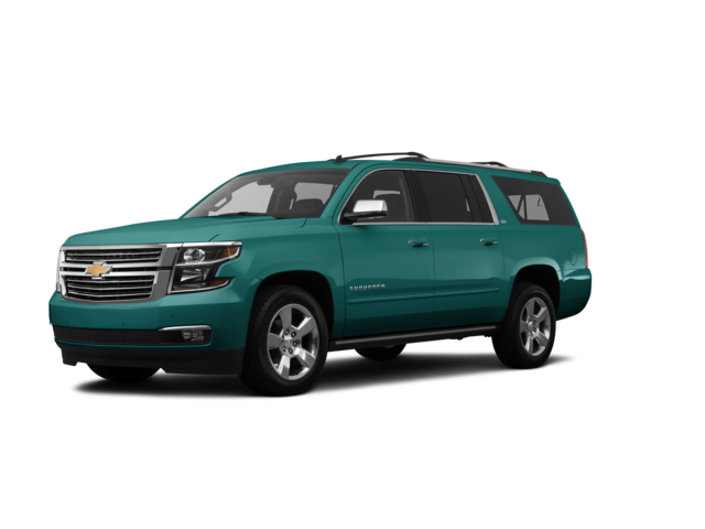 2016 Chevrolet Suburban LTZ, front three-quarter view, paint 1 of 8
