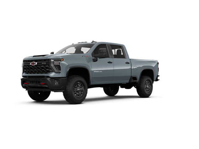2026 Chevrolet Silverado 2500 HD ZR2, front three-quarter view, paint 1 of 6
