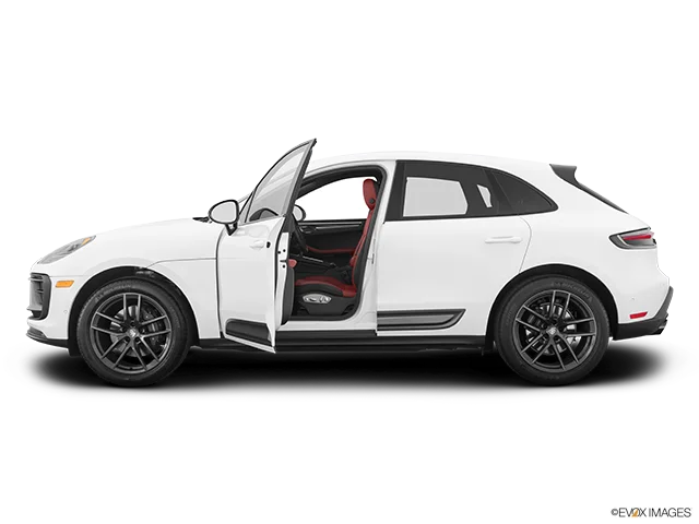 2027 Porsche Macan | Driver's side profile with drivers side door open