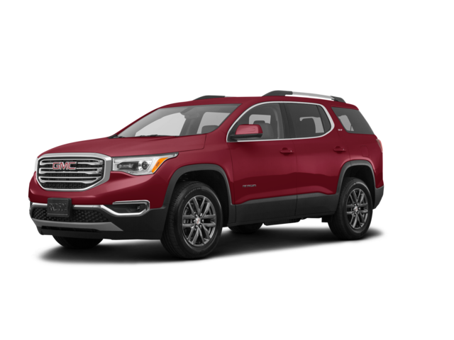 2018 GMC Acadia SLT-1, front three-quarter view, paint 1 of 8