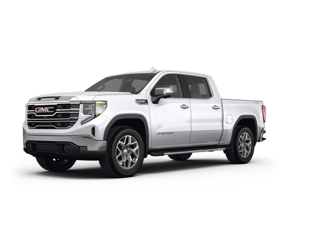 2025 GMC Sierra 1500 SLT, front three-quarter view, paint 1 of 8