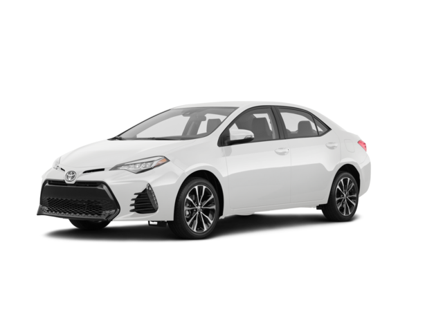 2018 Toyota Corolla SE, front three-quarter view, paint 1 of 8