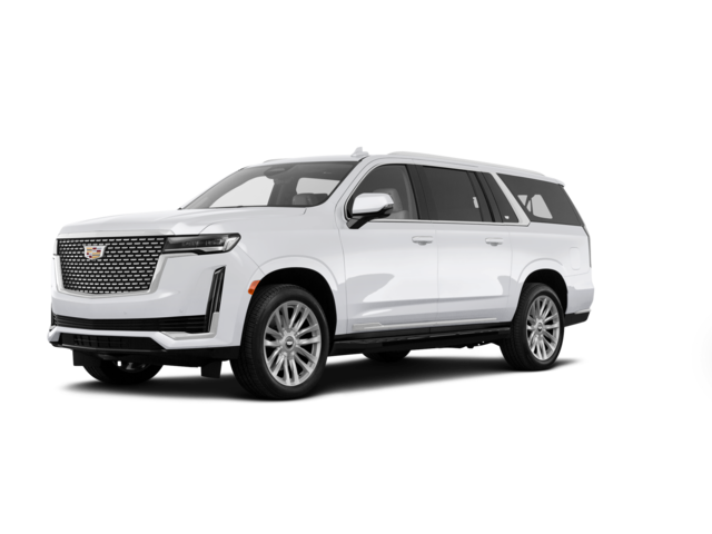 2023 Cadillac Escalade ESV Luxury, front three-quarter view, paint 1 of 8