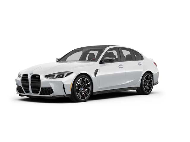 2025 BMW M3 Competition, front three-quarter view, paint 1 of 8