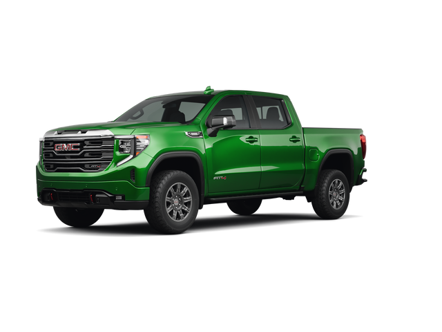 2024 GMC Sierra 1500 AT4, front three-quarter view, paint 1 of 8
