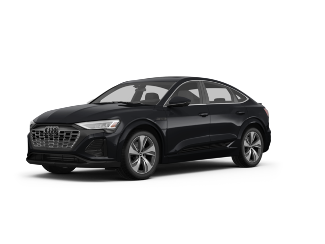 2024 Audi Q8 e-tron Sportback Premium S line, front three-quarter view, paint 1 of 6
