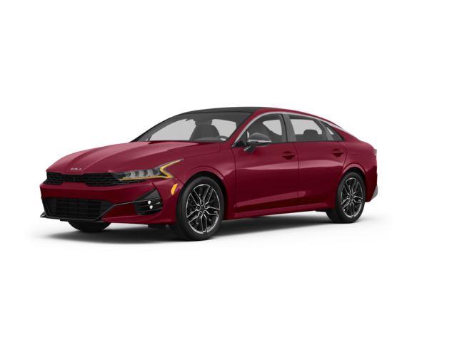 2024 Kia K5 EX, front three-quarter view, paint 1 of 7