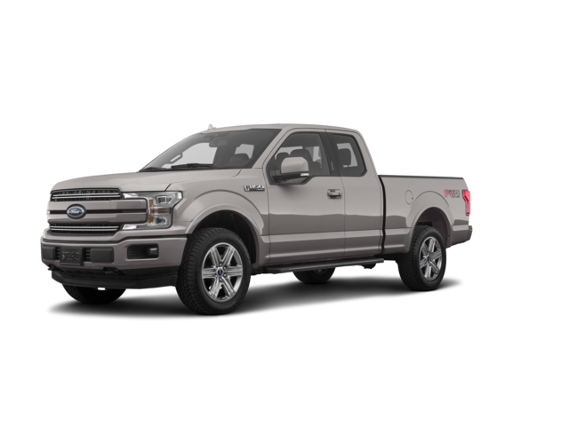 2018 Ford F-150 Lariat, front three-quarter view, paint 1 of 8