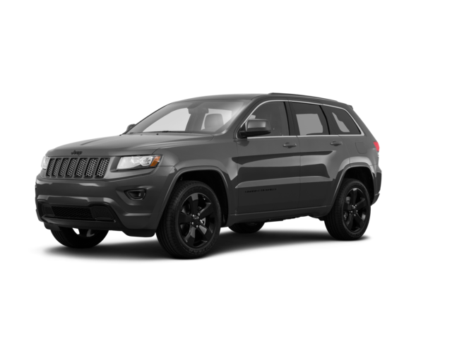 2015 Jeep Grand Cherokee Laredo, front three-quarter view, paint 1 of 8