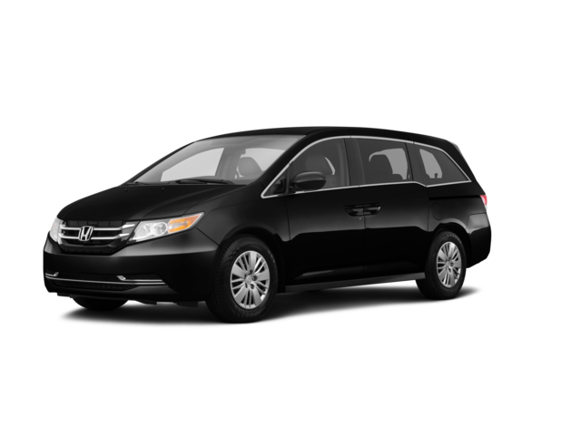 2016 Honda Odyssey LX, front three-quarter view, paint 1 of 8