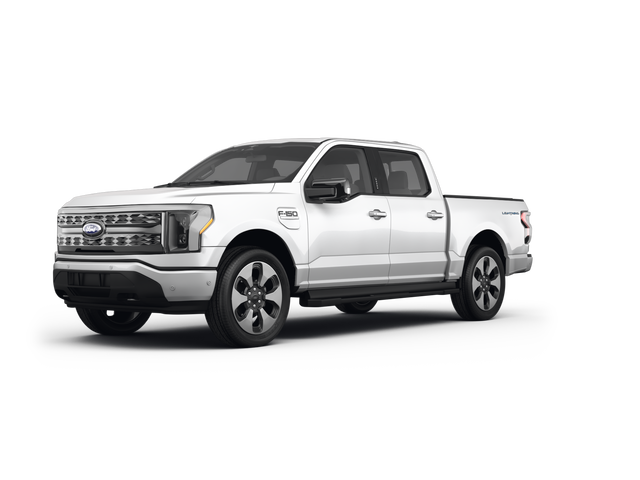 2024 Ford F-150 Lightning Platinum, front three-quarter view, paint 1 of 8