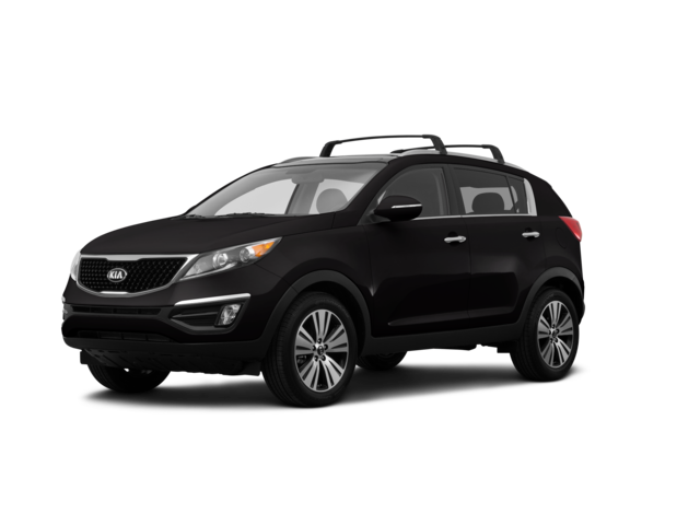 2014 Kia Sportage EX, front three-quarter view, paint 1 of 8