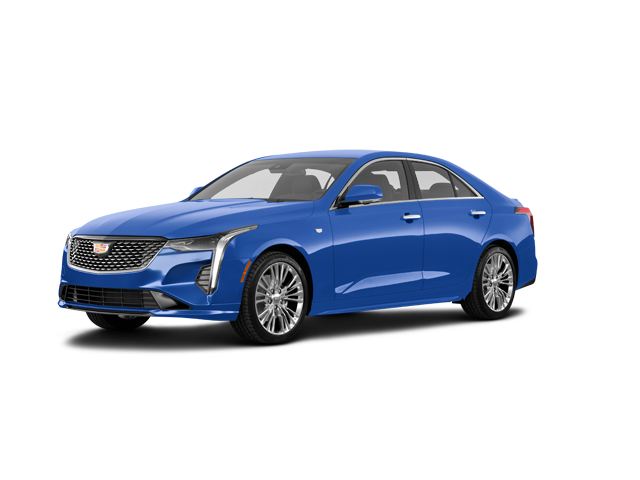2025 Cadillac CT4 V Blackwing, front three-quarter view, paint 1 of 8