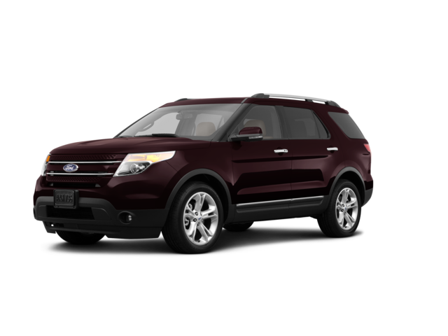 2013 Ford Explorer Limited, front three-quarter view, paint 1 of 8