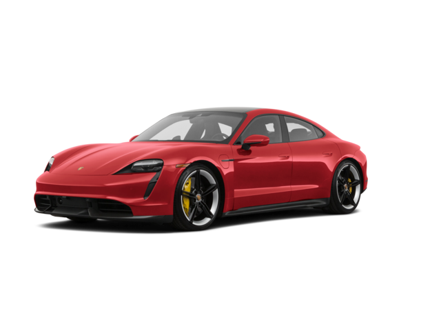 2021 Porsche Taycan Turbo S, front three-quarter view, paint 1 of 8