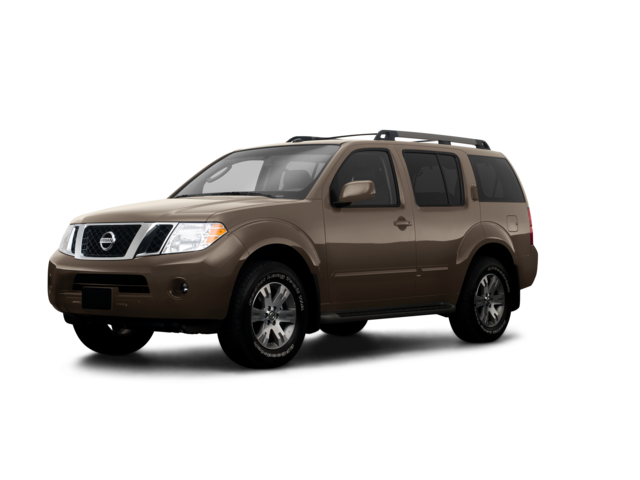 2009 Nissan Pathfinder SE, front three-quarter view, paint 1 of 8