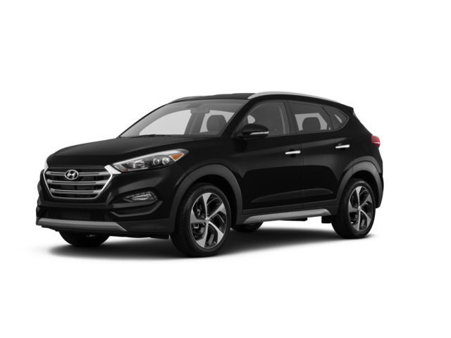 2017 Hyundai Tucson Limited, front three-quarter view, paint 1 of 8
