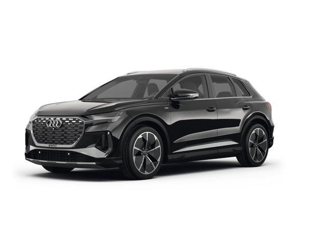 2022 Audi Q4 e-tron Premium Plus, front three-quarter view, paint 1 of 4