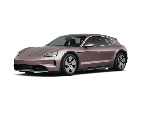 2025 Porsche Taycan 4 Cross Turismo, front three-quarter view, paint 1 of 8