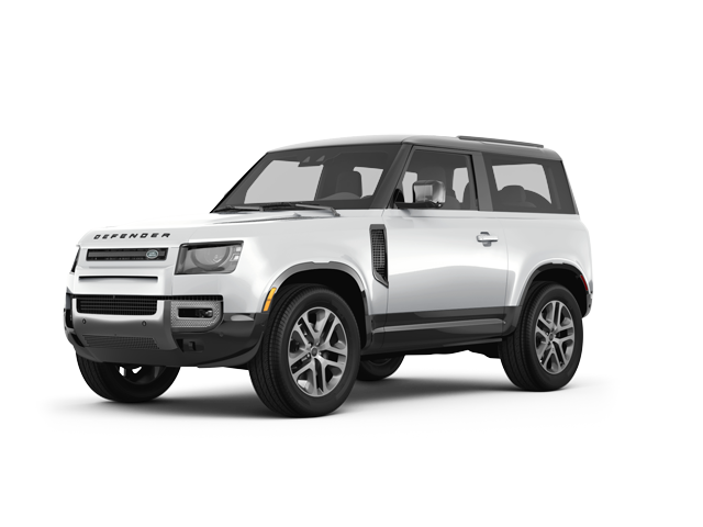 2024 Land Rover Defender 90 90 P300 S, front three-quarter view, paint 1 of 8