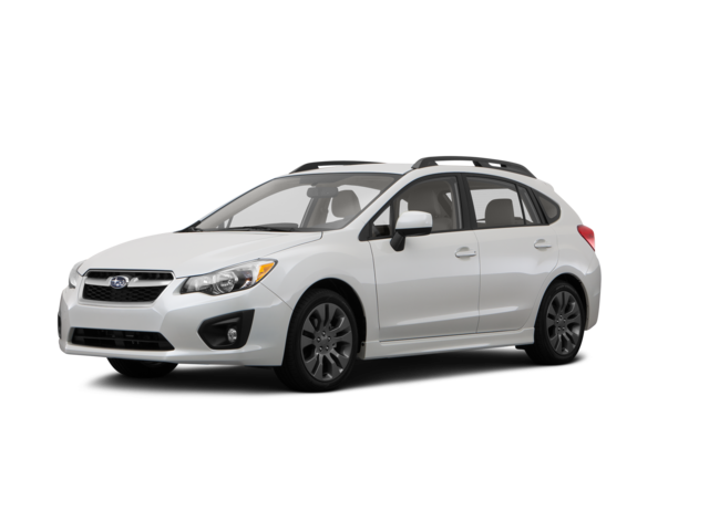 2014 Subaru Impreza 2.0i Sport Premium PZEV, front three-quarter view, paint 1 of 8