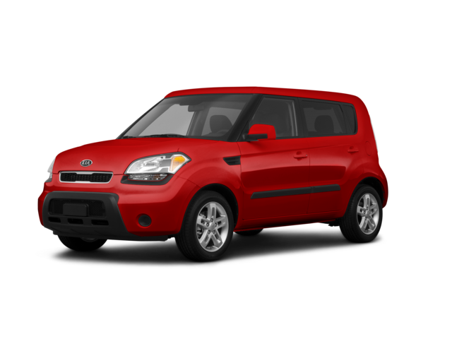 2011 Kia Soul +, front three-quarter view, paint 1 of 8
