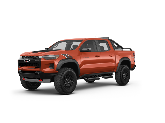 2026 Chevrolet Colorado Work Truck, front three-quarter view, paint 1 of 8