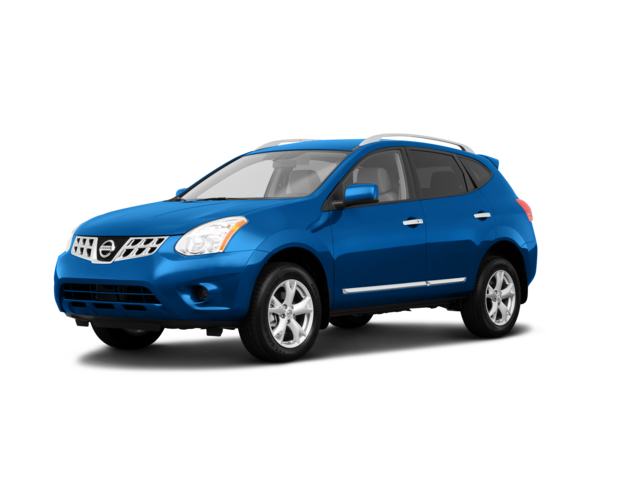 2011 Nissan Rogue S, front three-quarter view, paint 1 of 8