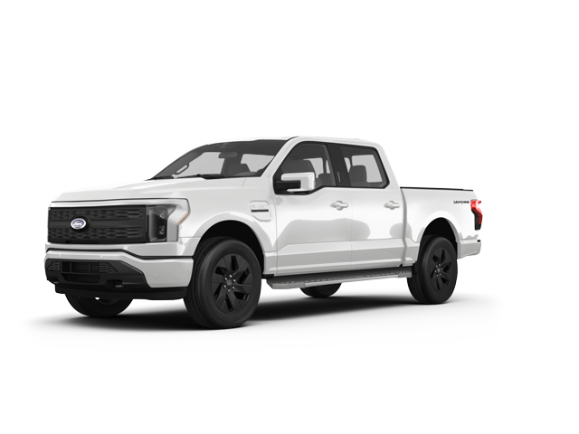2024 Ford F-150 Lightning Lariat, front three-quarter view, paint 1 of 8