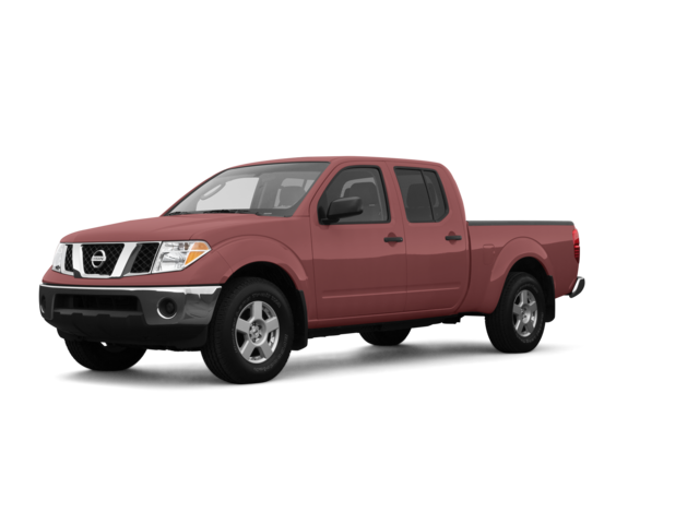 2007 Nissan Frontier XE, front three-quarter view, paint 1 of 8
