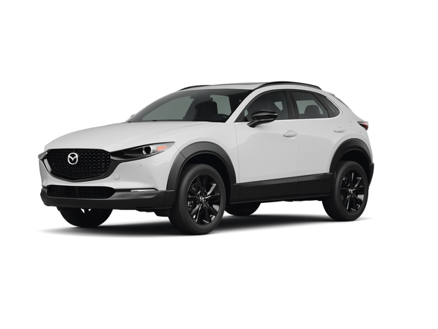 2025 Mazda CX-30 2.5 Turbo Premium Plus, front three-quarter view, paint 1 of 8