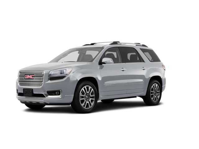 2014 GMC Acadia Denali, front three-quarter view, paint 1 of 8