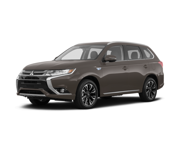 2018 Mitsubishi Outlander PHEV SEL, front three-quarter view, paint 1 of 6