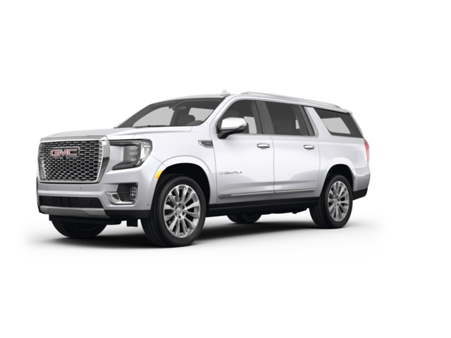 2024 GMC Yukon XL Denali, front three-quarter view, paint 1 of 8