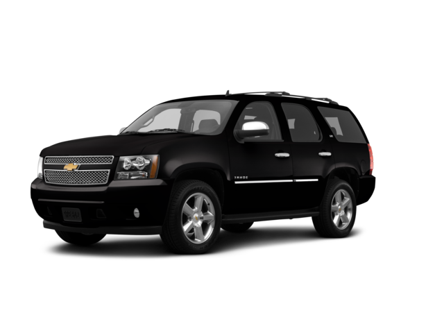 2014 Chevrolet Tahoe LTZ, front three-quarter view, paint 1 of 8